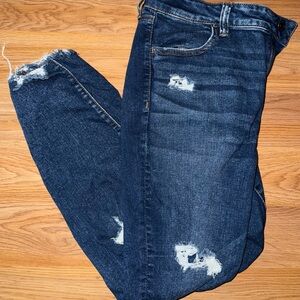 American Eagle Outfitters Dark Blue Denim Shorts size 16S